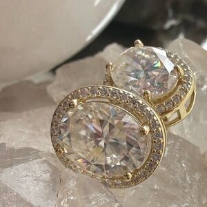 925 Moissanite Stud Earrings